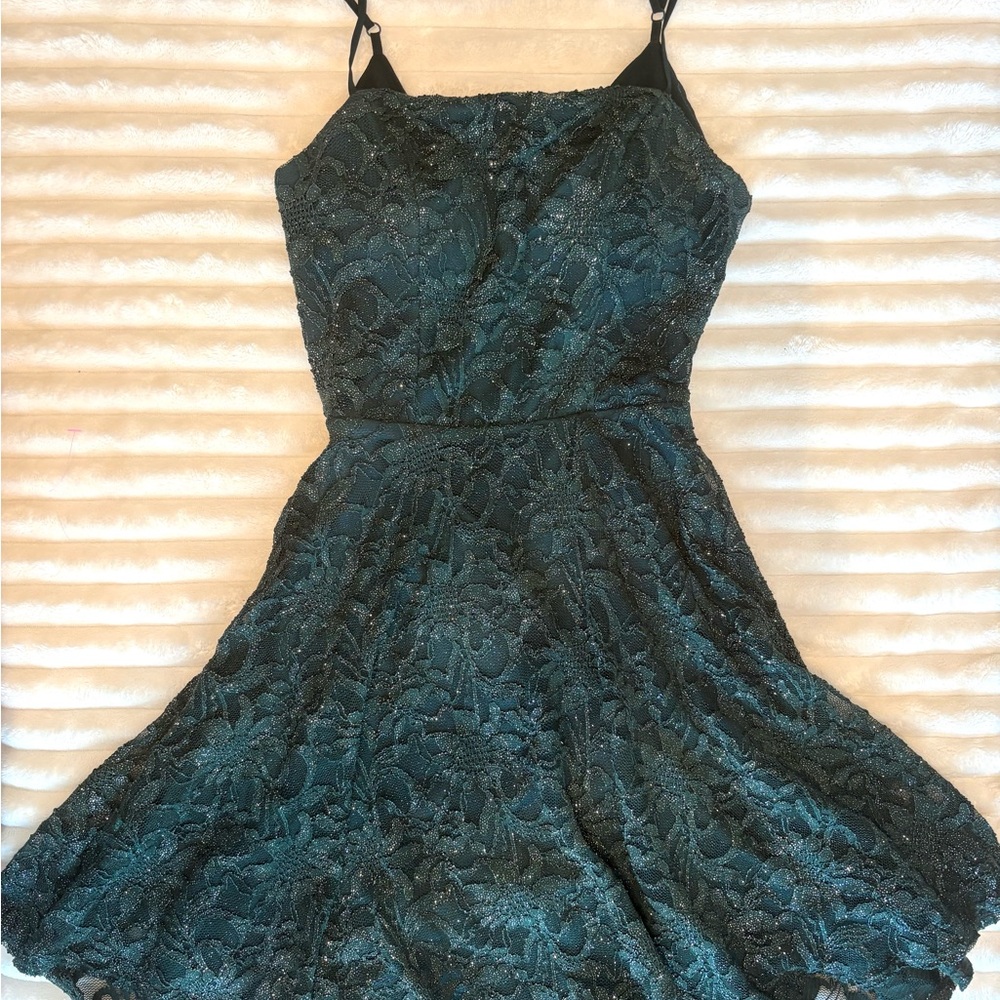 B Darlin Green Homecoming Dress